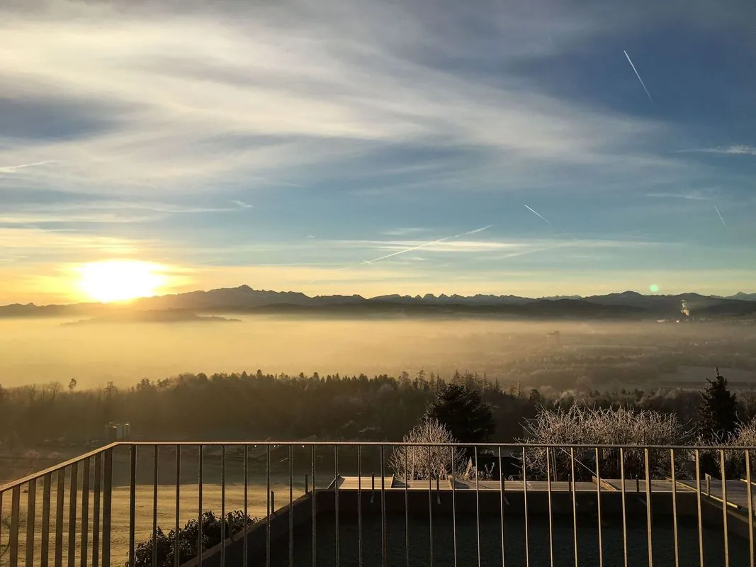 Blick vom Nieselberg auf das Bergpanorama der Churfirsten
